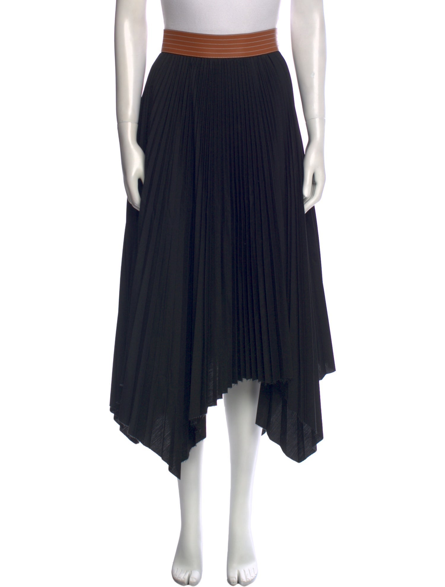 Loewe Colorblock Pattern Midi Length Skirt